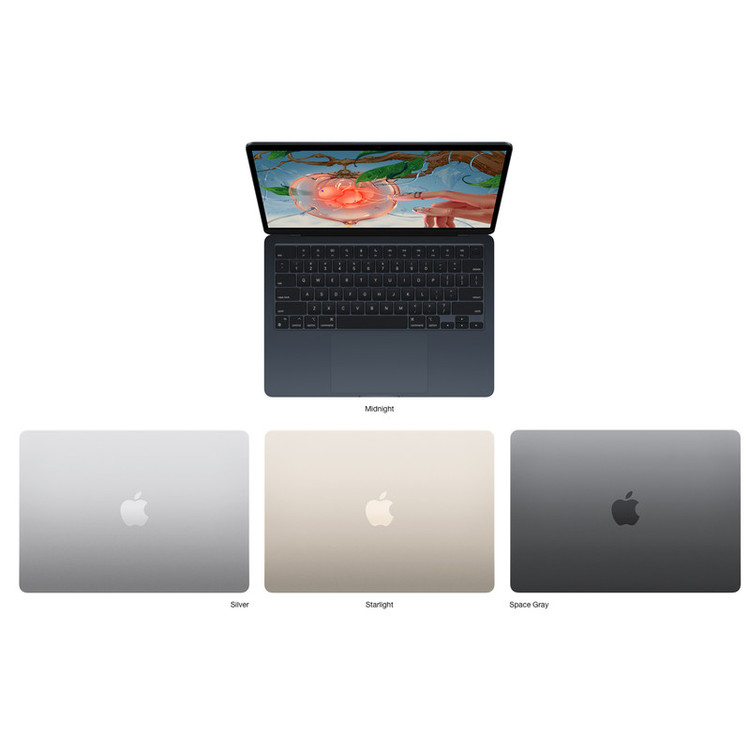 لپ تاپ 13.6 اینچی اپل مدل MacBook Air 2022-M2-8GB RAM-256GB SSD