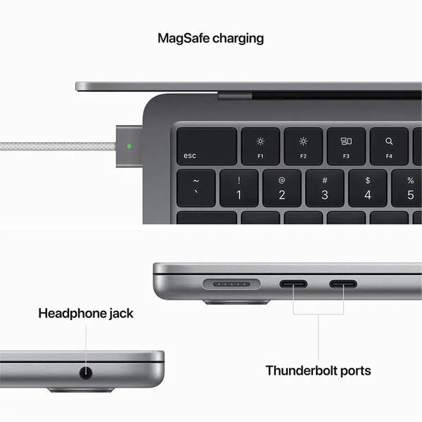 لپ تاپ 13.6 اینچی اپل مدل MacBook Air-MLXW3 2022 LLA-M2 8GB 256SSD