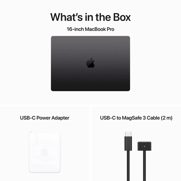 لپ تاپ 16.2 اینچی اپل مدل MacBook Pro MRW23 2023 LLA-M3 Pro-36GB RAM-512GB SSD