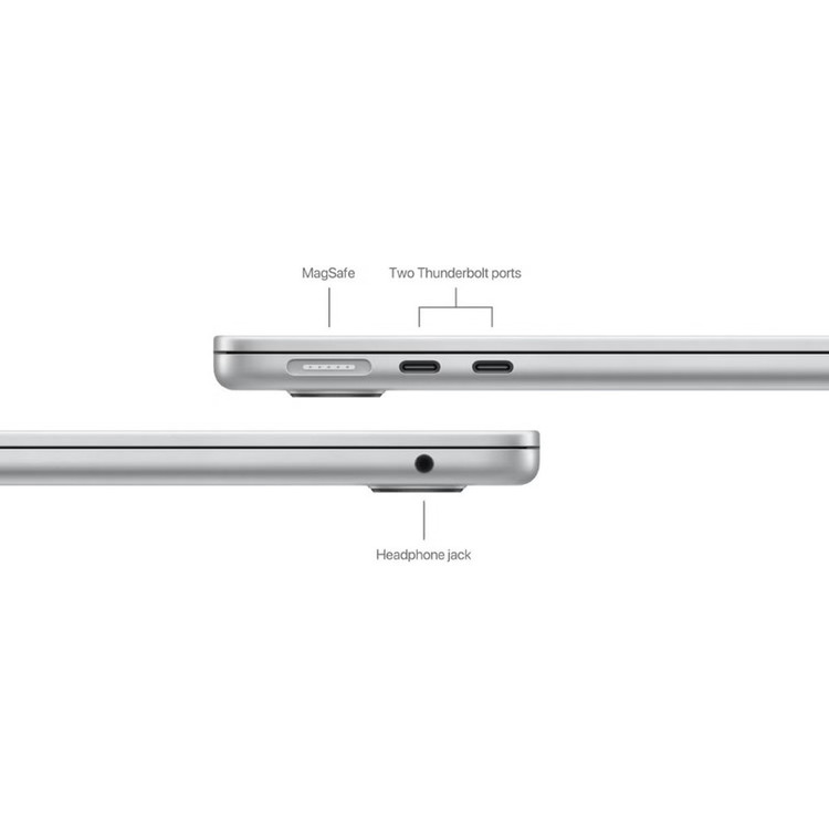 لپ تاپ 13.6 اینچی اپل مدل MacBook Air MRXT3 2024 LLA-M3-8GB RAM-256GB SSD