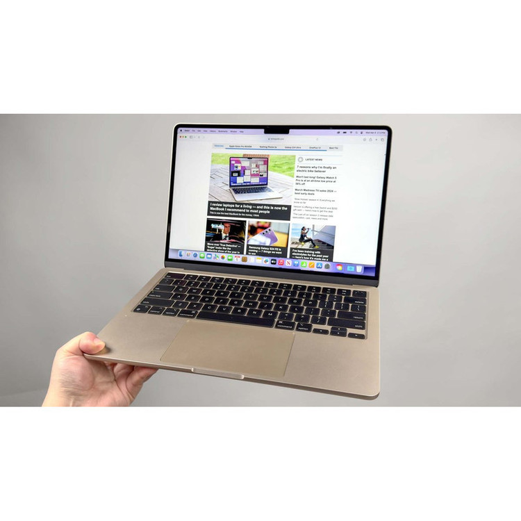 لپ تاپ 13.6 اینچی اپل مدل MacBook Air MRXT3 2024 LLA-M3-8GB RAM-256GB SSD