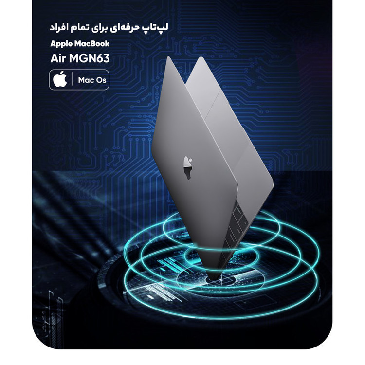 لپ تاپ 13.3 اینچی اپل مدل MacBook Air MGN63 2020 ZPA-M1-8GB RAM-256GB SSD
