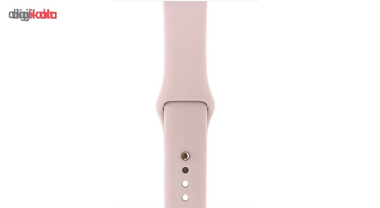 ساعت هوشمند اپل واچ سری 3 جی پی اس مدل 38mm Aluminum Case with Black Sport Silicon Band