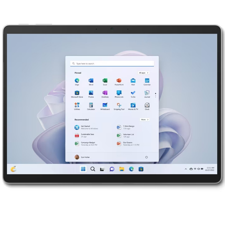 تبلت مایکروسافت مدل Surface Pro 9-i5 1235U ظرفیت 256 گیگابایت و رم 8 گیگابایت به همراه کیبورد Signature Black و قلم Slim Pen 2