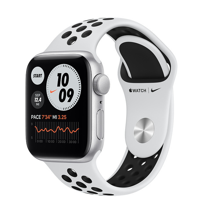 ساعت هوشمند اپل واچ سری SE مدل 44mm Aluminum Cases with Nike Sport silicone Band