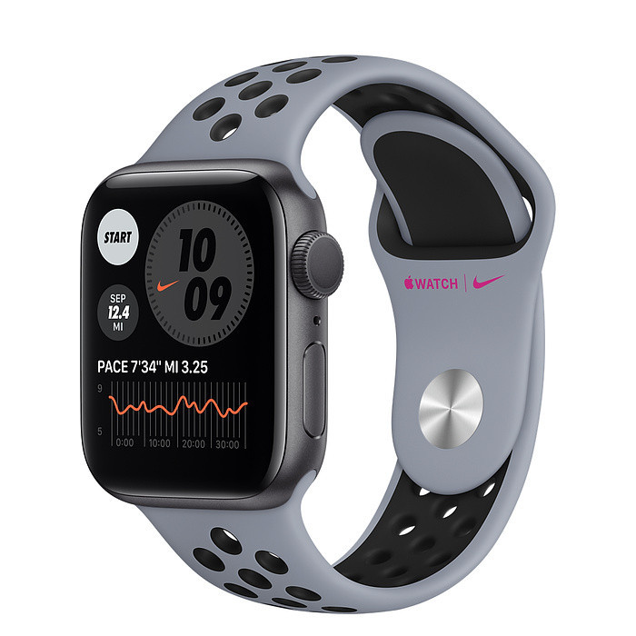 ساعت هوشمند اپل واچ سری 6 مدل 44mm Aluminum Case with Nike Sport silicone Band