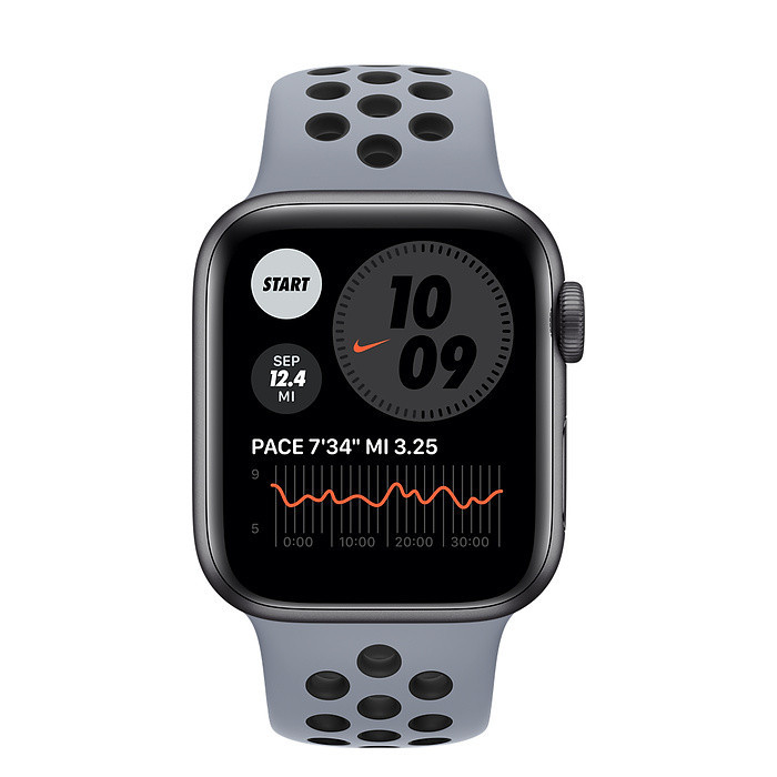ساعت هوشمند اپل واچ سری 6 مدل 44mm Aluminum Case with Nike Sport silicone Band