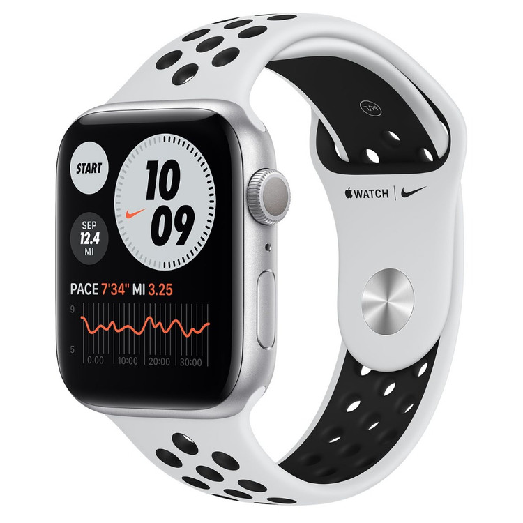 ساعت هوشمند اپل واچ سری 6 مدل 44mm Aluminum Case with Nike Sport silicone Band