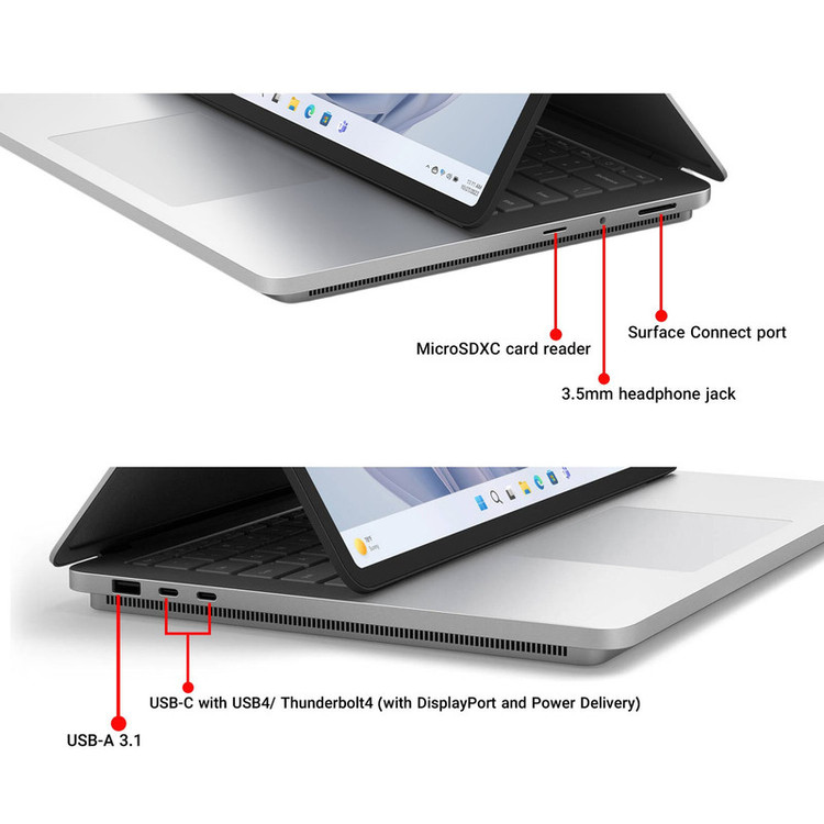 لپ تاپ 14.4 اینچی مایکروسافت مدل Surface Laptop Studio 2-i7 13700H-64GB LPDDR5x-2SSD-RTX4060-Touch