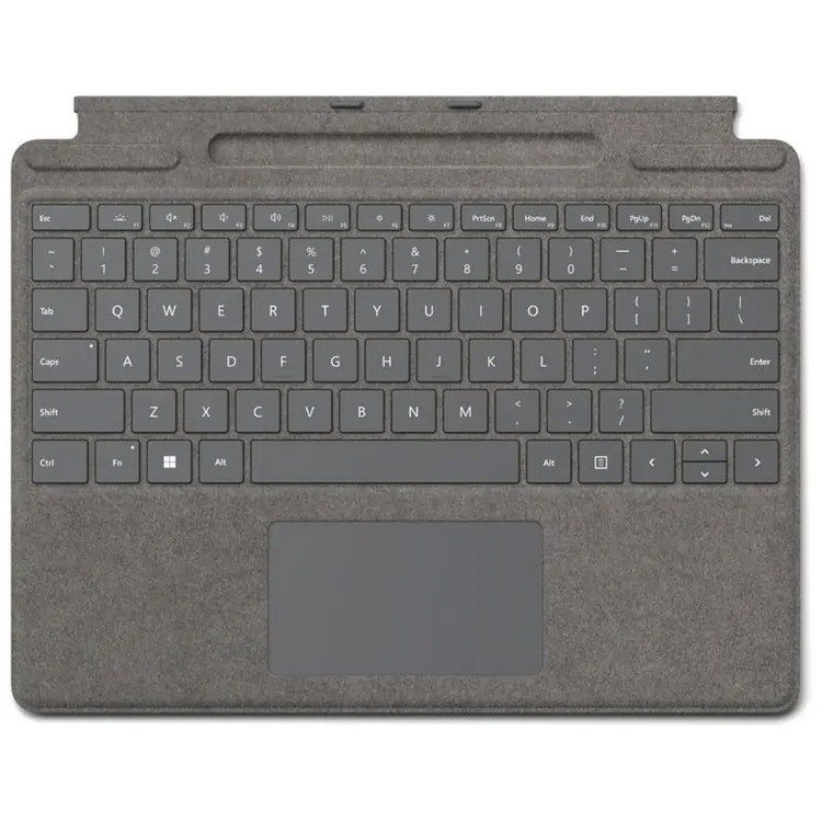 تبلت مایکروسافت مدل Surface Pro 9-i7 1255U ظرفیت 512 گیگابایت و رم 16 گیگابایت به همراه کیبورد Signature Platinum و قلم Slim Pen 2