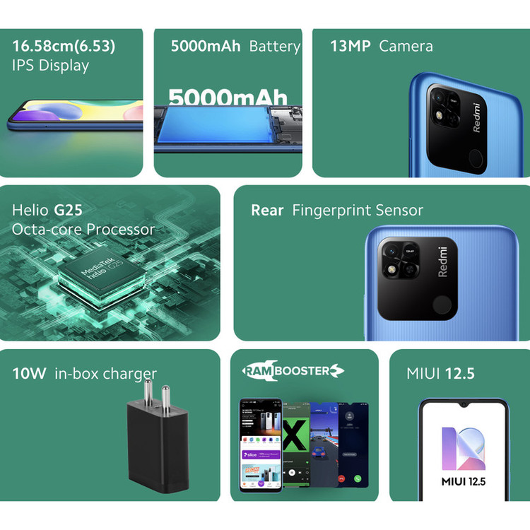 گوشی موبایل شیائومی مدل REDMI 10A دو سیم کارت ظرفیت 64 گیگابایت و رم 4 گیگابایت - پک چین