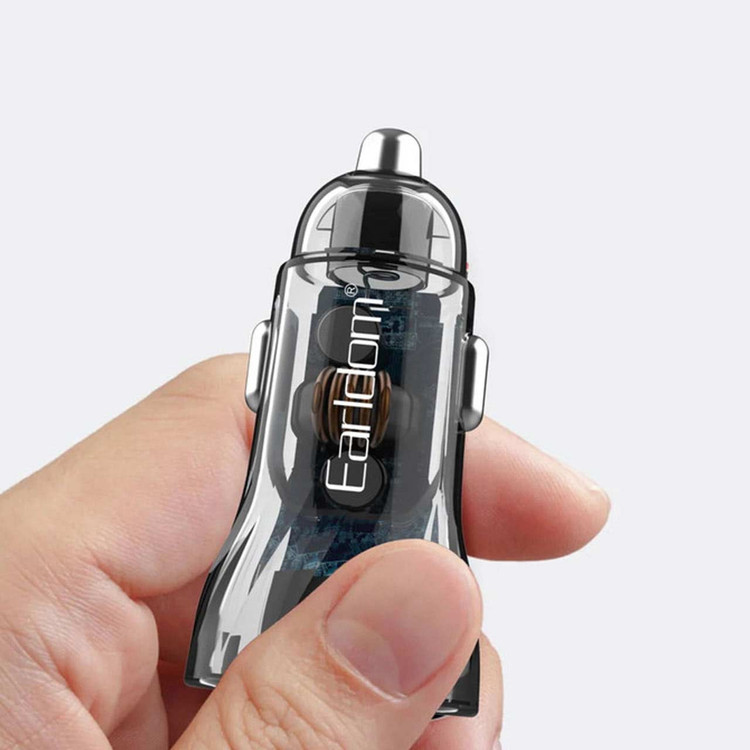 شارژر فندکی 48W فست و PD دو پورت Earldom مدل ES-CC17 - مشکی