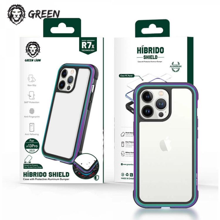 گارد آیفون برند گرین لاین مدل Hibrido Shield