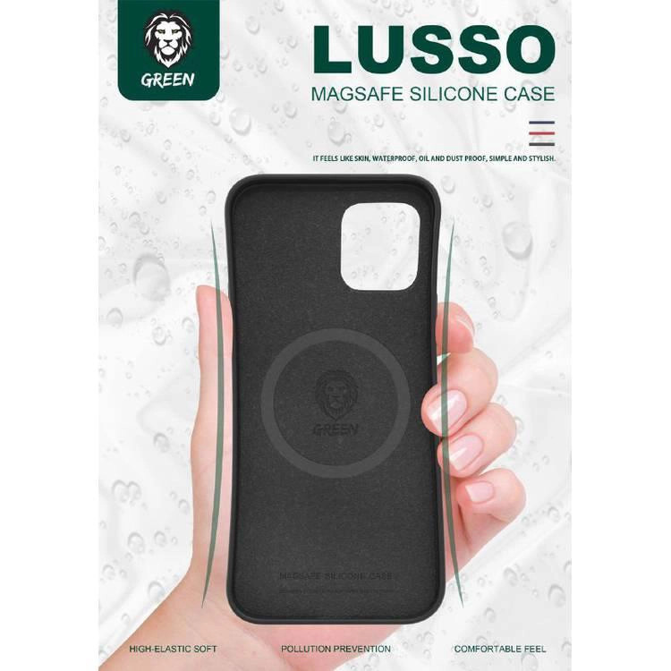 گارد آیفون برند گرین لاین سیلیکونی مدل Lusso MagSafe 360