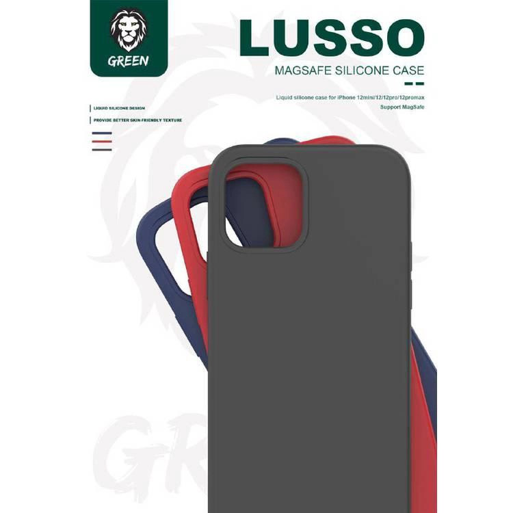 گارد آیفون برند گرین لاین سیلیکونی مدل Lusso MagSafe 360