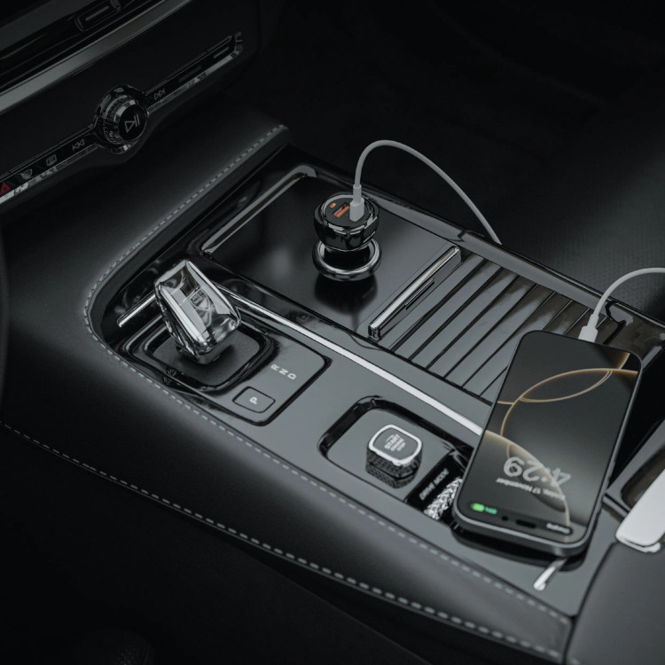 شارژر فندکی ۵۰ وات دو پورت گرین لاین Dual Port Car Charger 50W