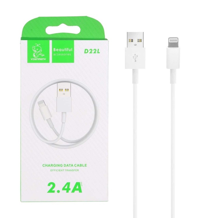 کابل شارژ فست آیفون DENMEN مدل D22L