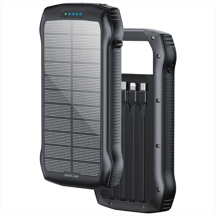 پاوربانک سولار فورس ۲۰۰۰۰ میلیآمپر گرین Green Lion Solar Force 20000mAh Power Bank